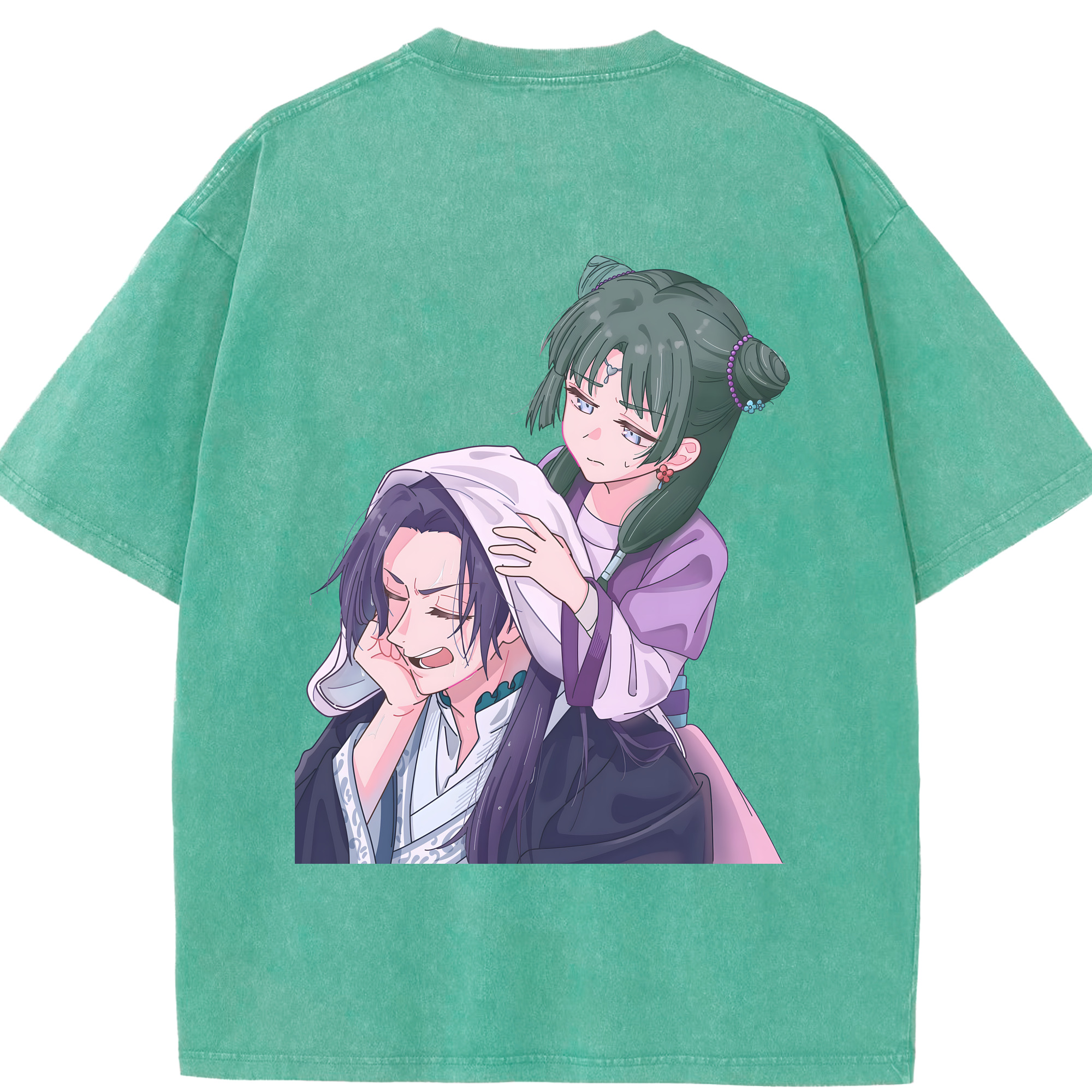 （画像用） 薬屋のひとりごと The Apothecary Diaries 綿100% ヴィンテージ風 半袖Tシャツ（背面プリント）